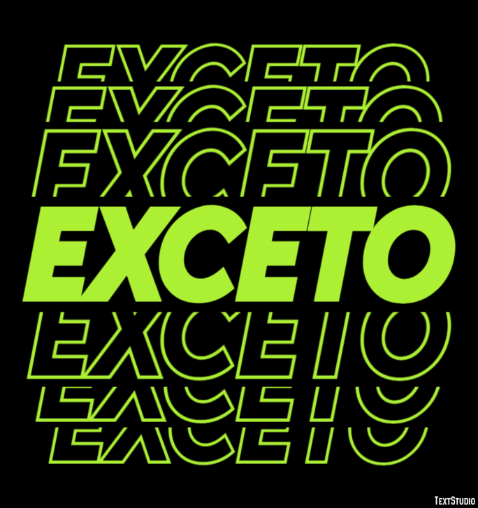 Exceto Text Effect