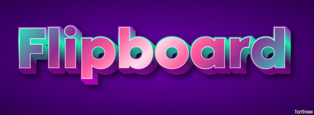 Flipboard Text Effect