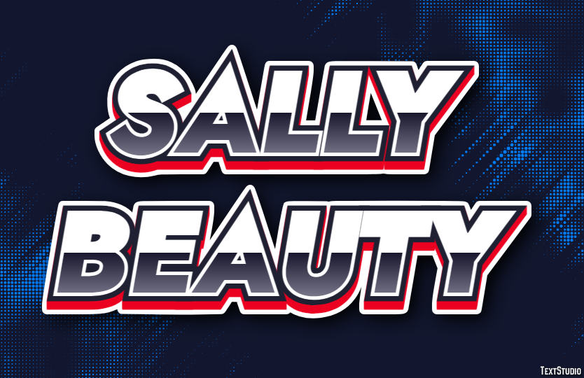 Sally Beauty Tekst effect