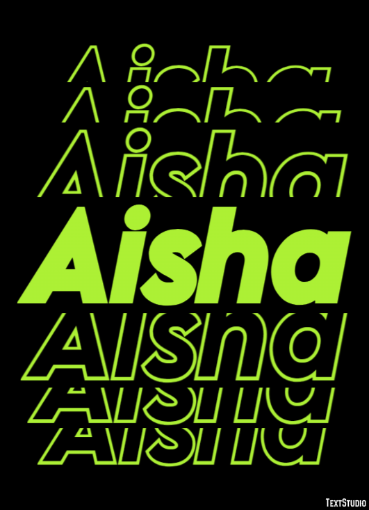 Aisha Text Effect