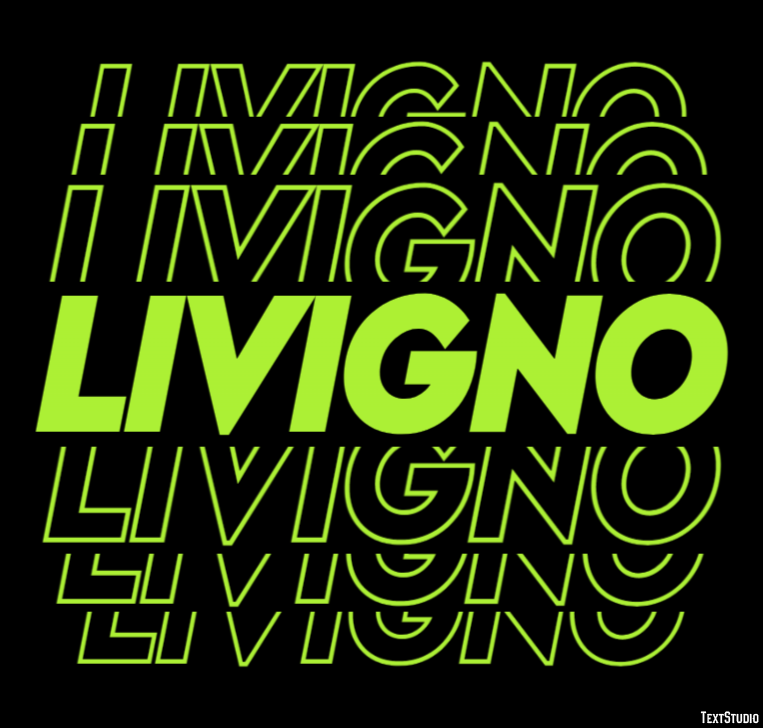 Livigno Efekt tekstowy