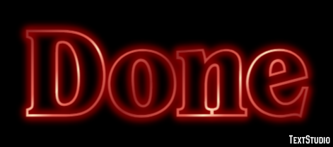 Done Text Effect
