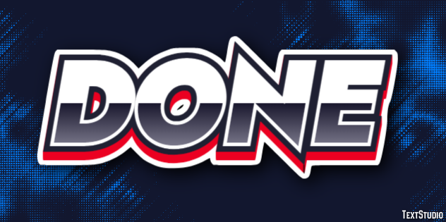 Done Text Effect