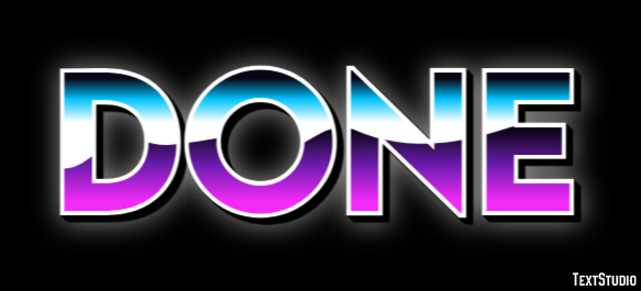 Done Text Effect