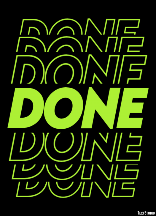 Done Text Effect