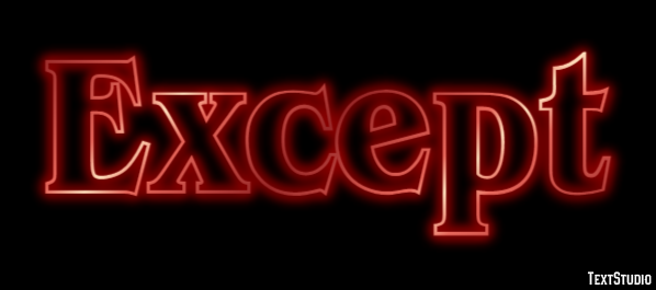 Except Text Effect
