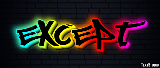 Except Text Effect