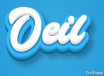 Oeil Effet de texte