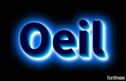Oeil Effet de texte