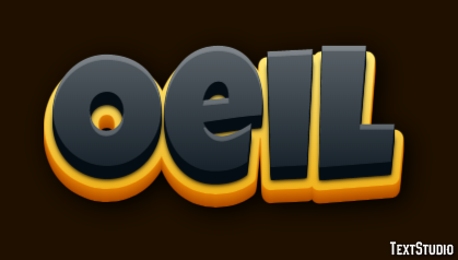 Oeil Effet de texte
