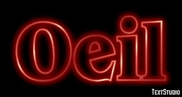 Oeil Effet de texte
