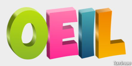 Oeil Effet de texte