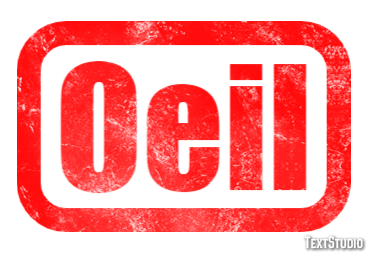 Oeil Effet de texte