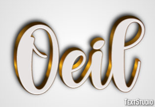 Oeil Effet de Texte