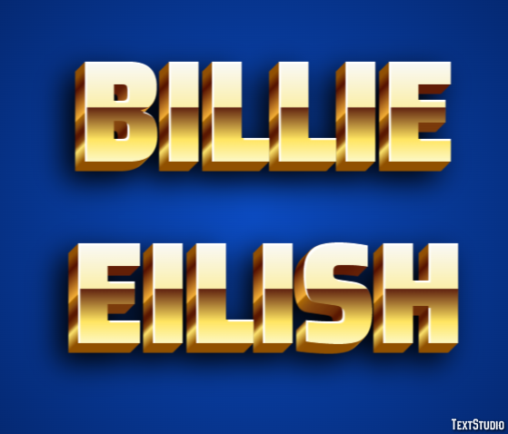 Billie Eilish Texteffekt