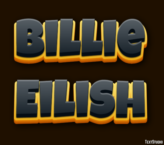 Billie Eilish Texteffekt