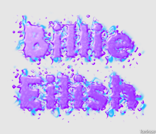 Billie Eilish Efeito de texto