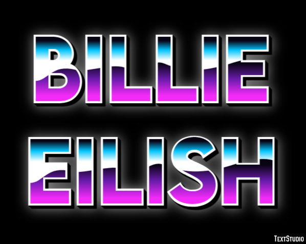 Billie Eilish Efeito do texto