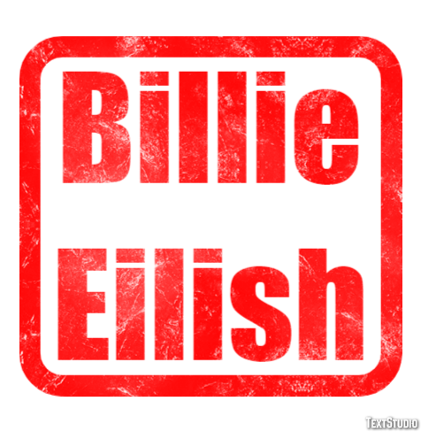 Billie Eilish Efeito do texto