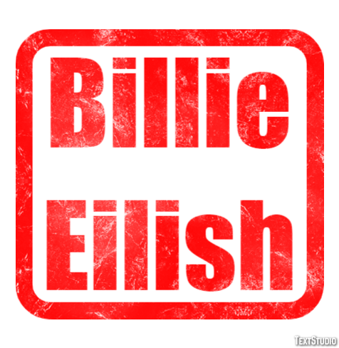 Billie Eilish Efeito de texto