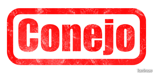 Conejo Effetto testo