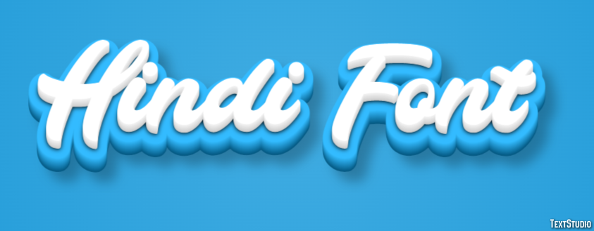 Hindi Font Text Effect
