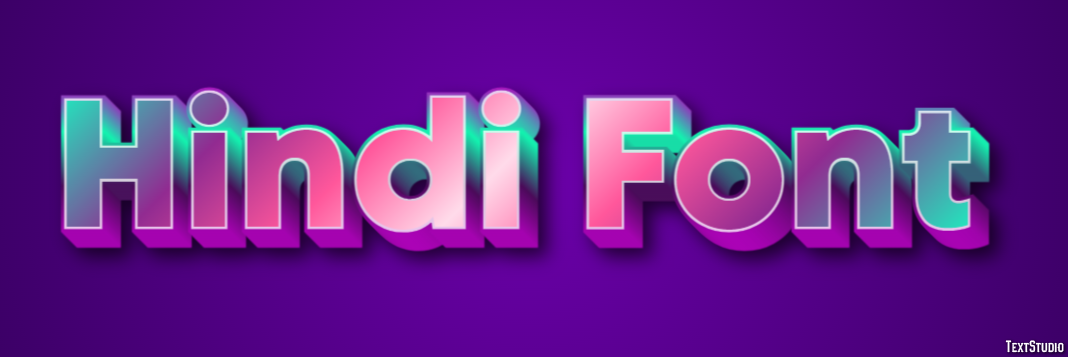 Hindi Font Text Effect