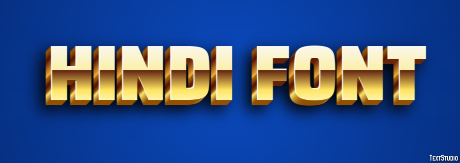 Hindi Font Text Effect