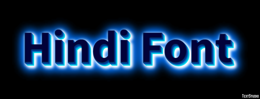 Hindi Font Text Effect