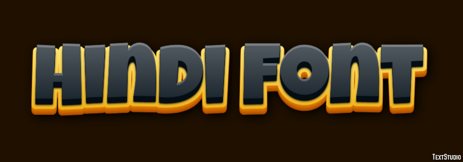 Hindi Font Text Effect
