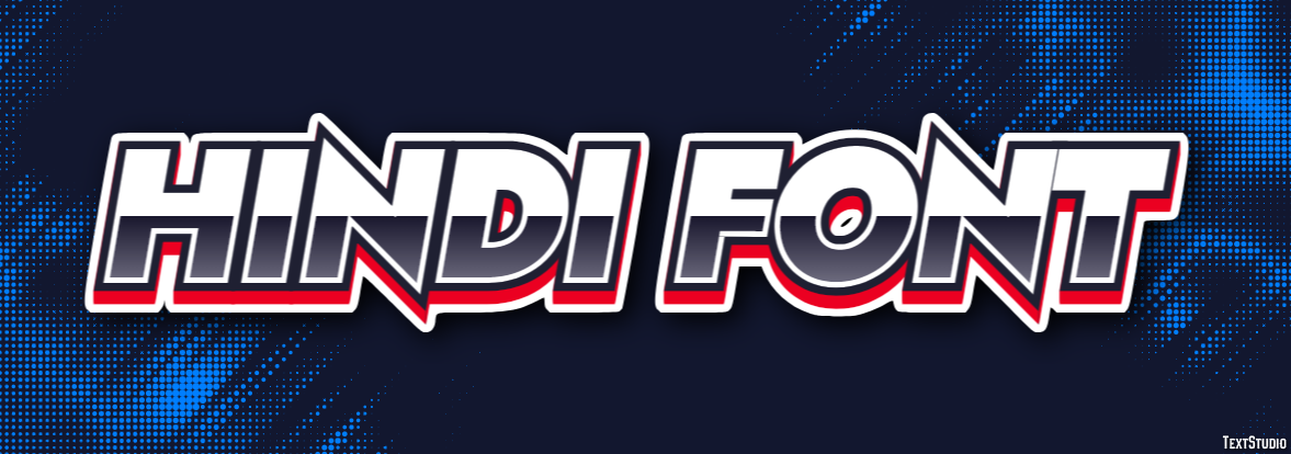 Hindi Font Text Effect