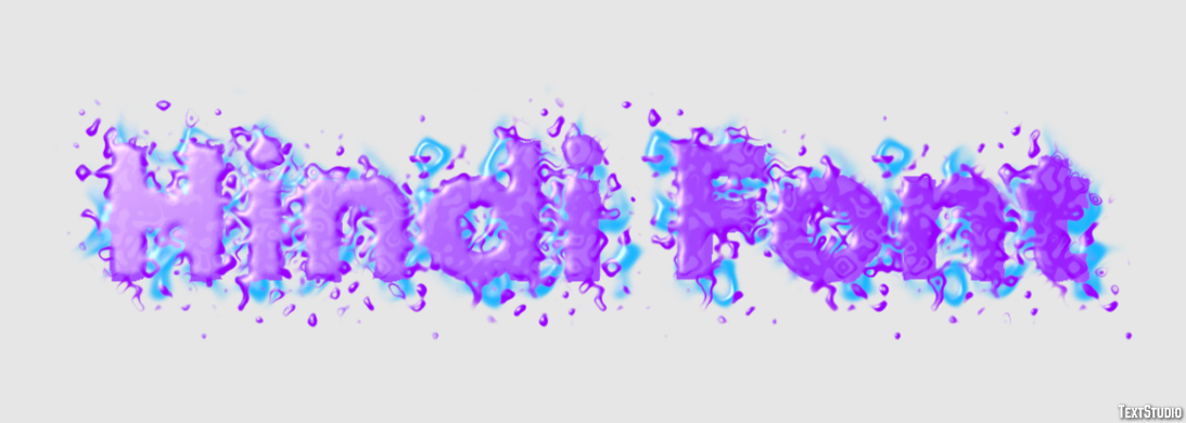 Hindi Font Text effect
