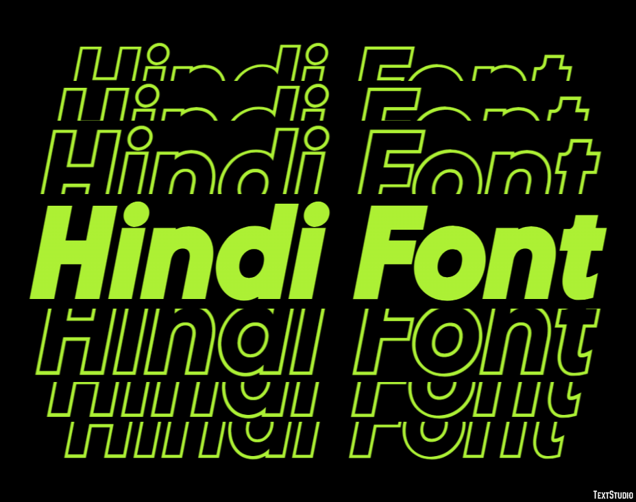 Hindi Font Text Effect
