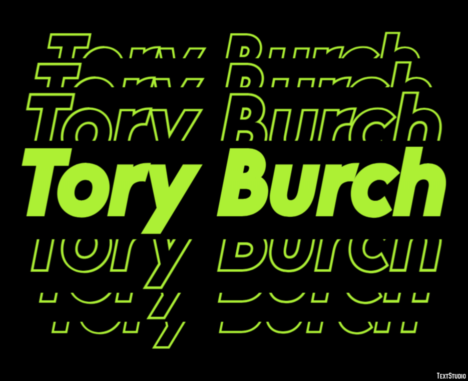 Tory Burch Efekt tekstowy