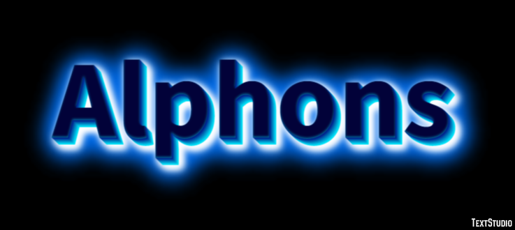 Alphons Text effect