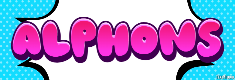 Alphons Text effect