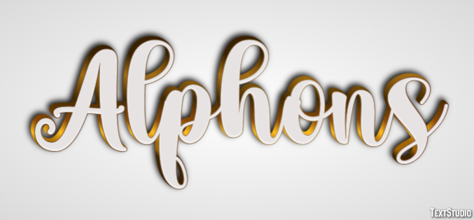 Alphons Text effect