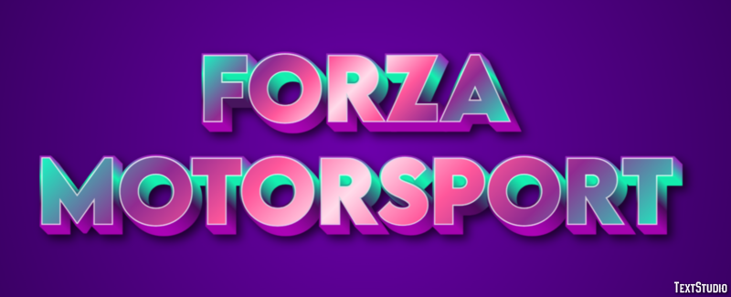 Forza Motorsport Texteffekt