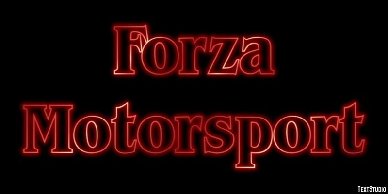 Forza Motorsport Текстовый эффект