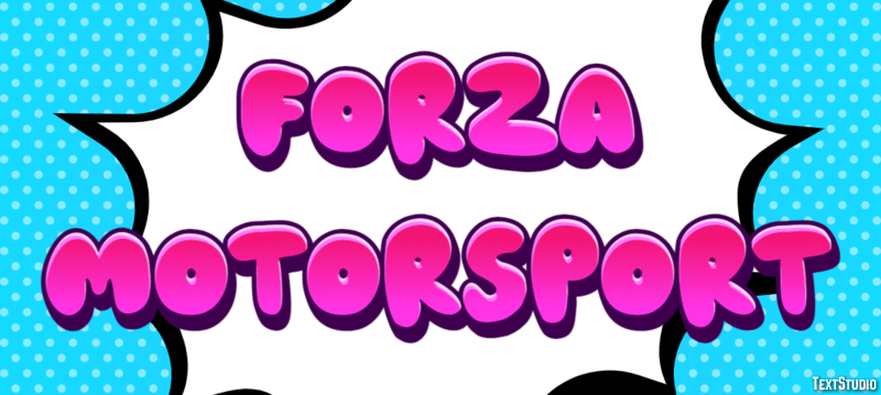 Forza Motorsport Texteffekt