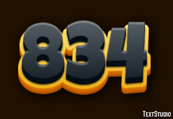 834 Tekst Effect