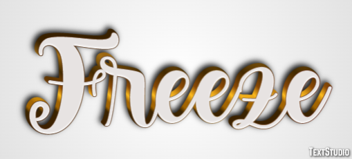 Freeze Text Effect