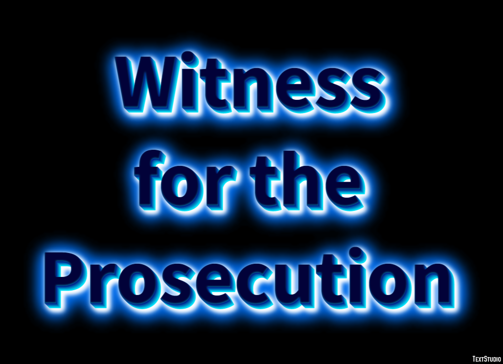 Witness for the Prosecution Text Effect