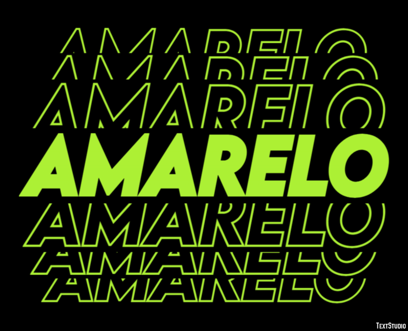 Amarelo テキスト効果