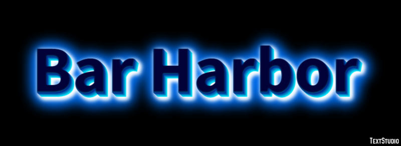 Bar Harbor Effet de texte