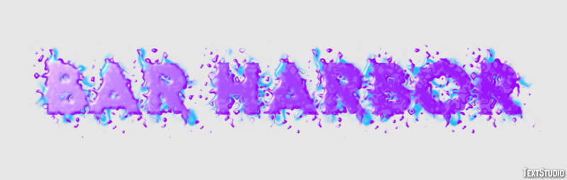 Bar Harbor Effet de texte