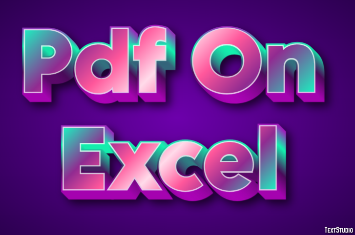 Pdf On Excel テキスト効果