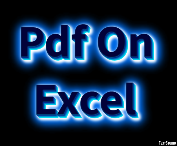 Pdf On Excel Efeito de texto
