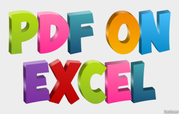Pdf On Excel Эффект текста