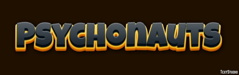 Psychonauts Text effect